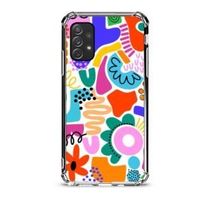 Shapes θήκη διάφανη & σχέδιο  d1072 γιά  Galaxy A72