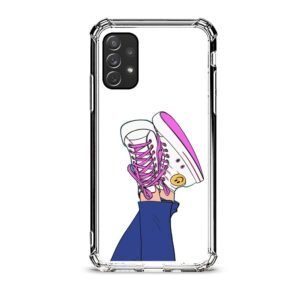 Girl shoes θήκη διάφανη & σχέδιο  d1074 γιά  Galaxy A72