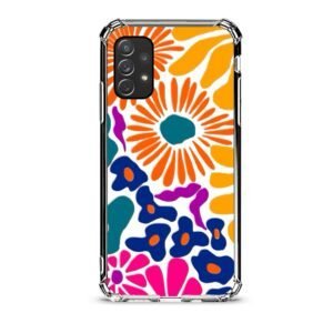 Floral θήκη διάφανη & σχέδιο  d1092 γιά  Galaxy A72