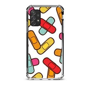 Patch pattern θήκη διάφανη & σχέδιο  d1099 γιά  Galaxy A72