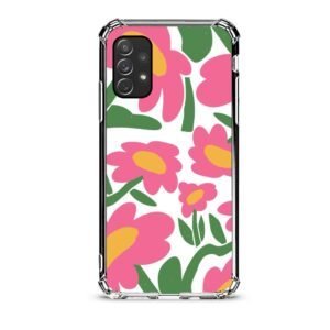 Floral θήκη διάφανη & σχέδιο  d1100 γιά  Galaxy A72