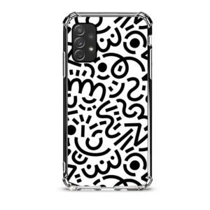 Abstract pattern θήκη διάφανη & σχέδιο  d1101 γιά  Galaxy A72