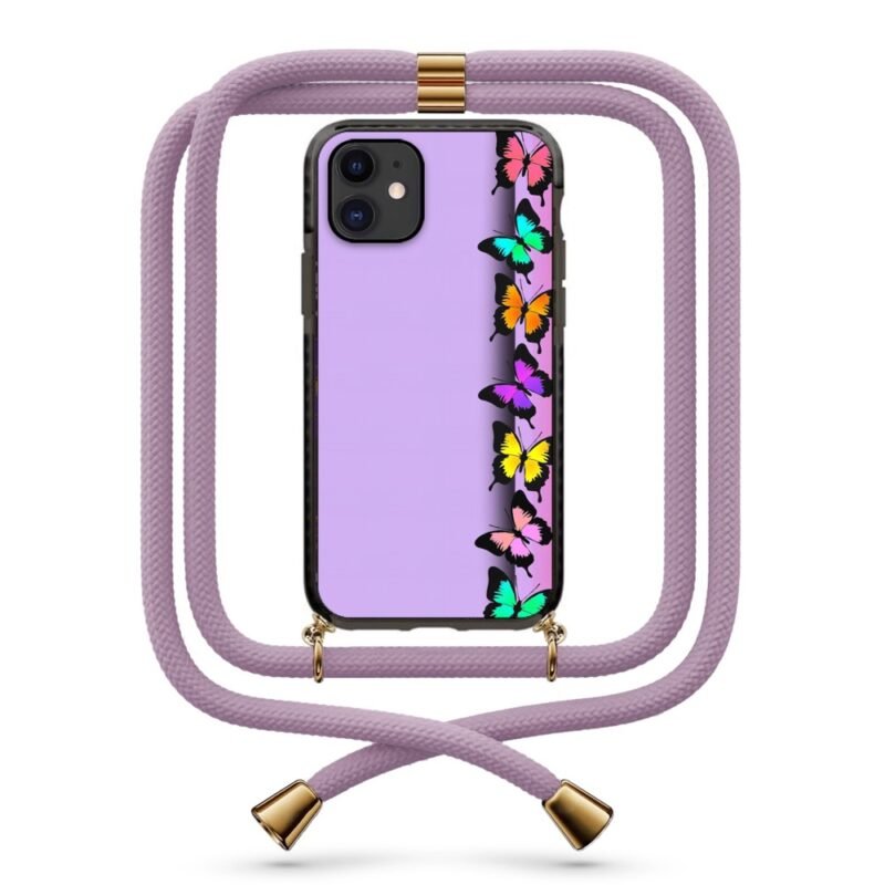 Butterfly line θήκη κινητού με κορδόνι 9921 γιά iPhone 12