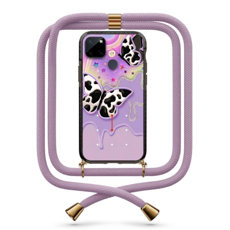 Butterflies θήκη με κορδόνι & σχέδιο 9922 για Realme C21Y