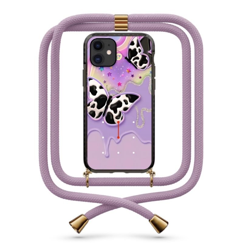Butterflies θήκη κινητού με κορδόνι 9922 γιά iPhone 12