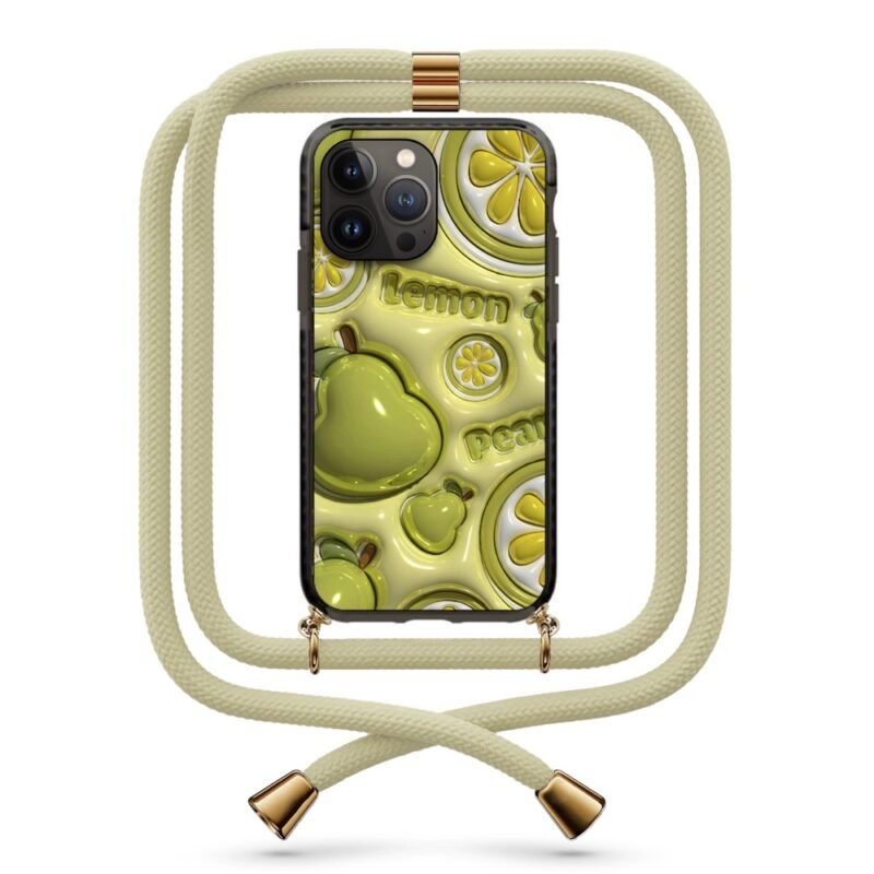 3d fruits θήκη κινητού με κορδόνι 9923 γιά iPhone 15 Pro Max