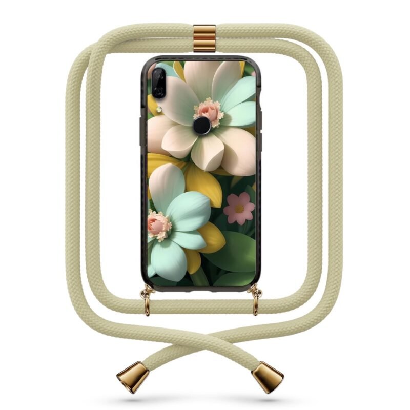 Flowers θήκη με κορδόνι & σχέδιο 9924 για Huawei P Smart Z