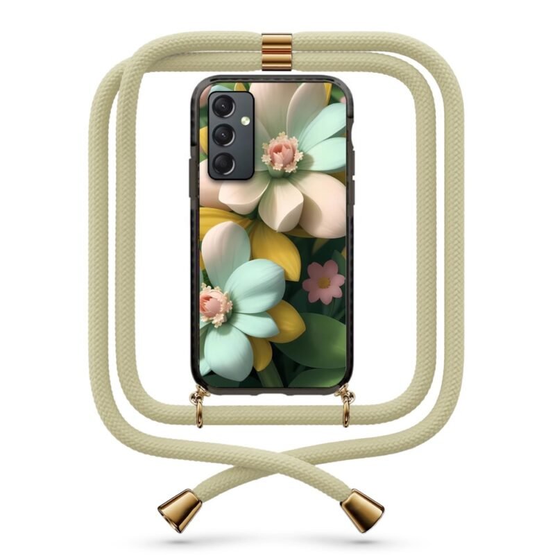 Flowers θήκη με κορδόνι & σχέδιο 9924 για Galaxy A35