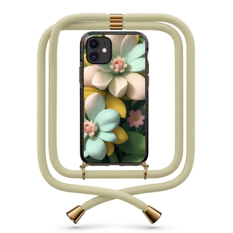 Flowers θήκη κινητού με κορδόνι 9924 γιά iPhone 12