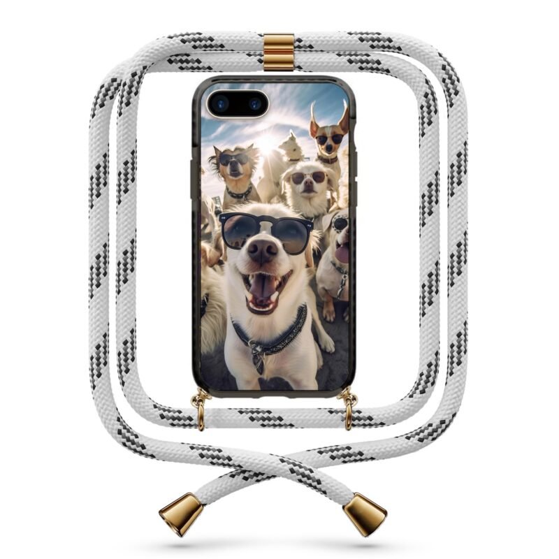 Sunglass dogs θήκη κινητού με κορδόνι 9832 γιά iPhone 7 Plus /8 Plus
