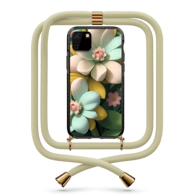 Flowers θήκη με κορδόνι & σχέδιο 9924 για Huawei Y5P 2020