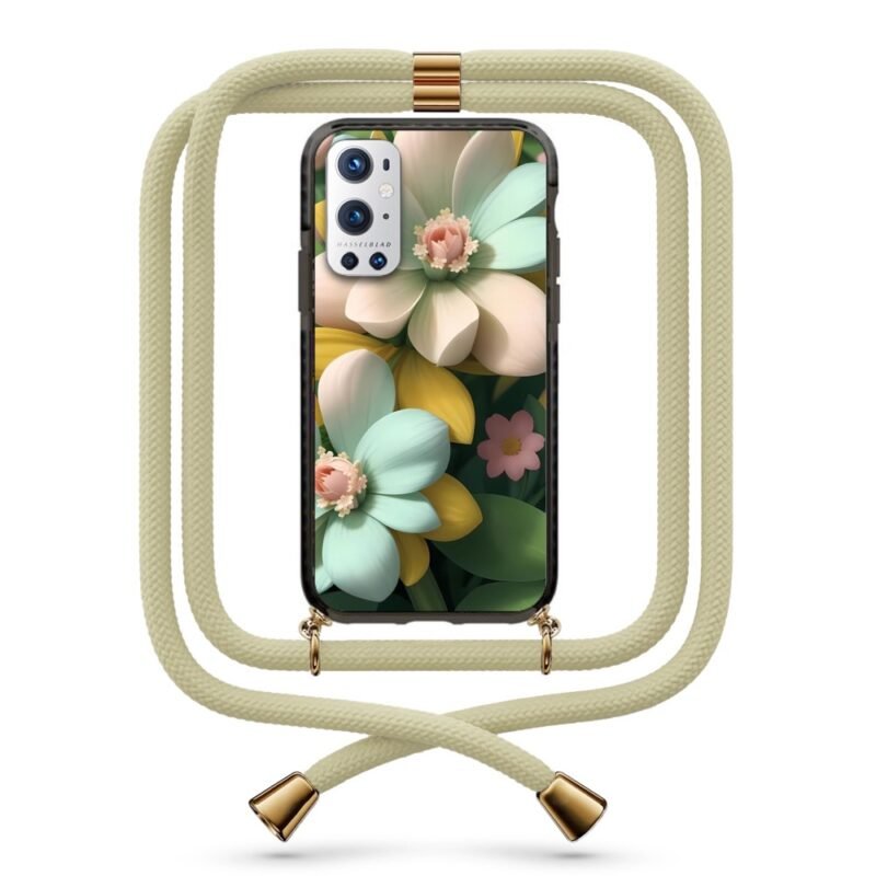 Flowers θήκη με κορδόνι & σχέδιο 9924 για Oneplus 9