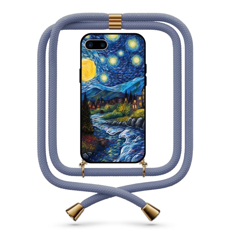 Starry night θήκη κινητού με κορδόνι 9763 γιά iPhone 7 Plus /8 Plus