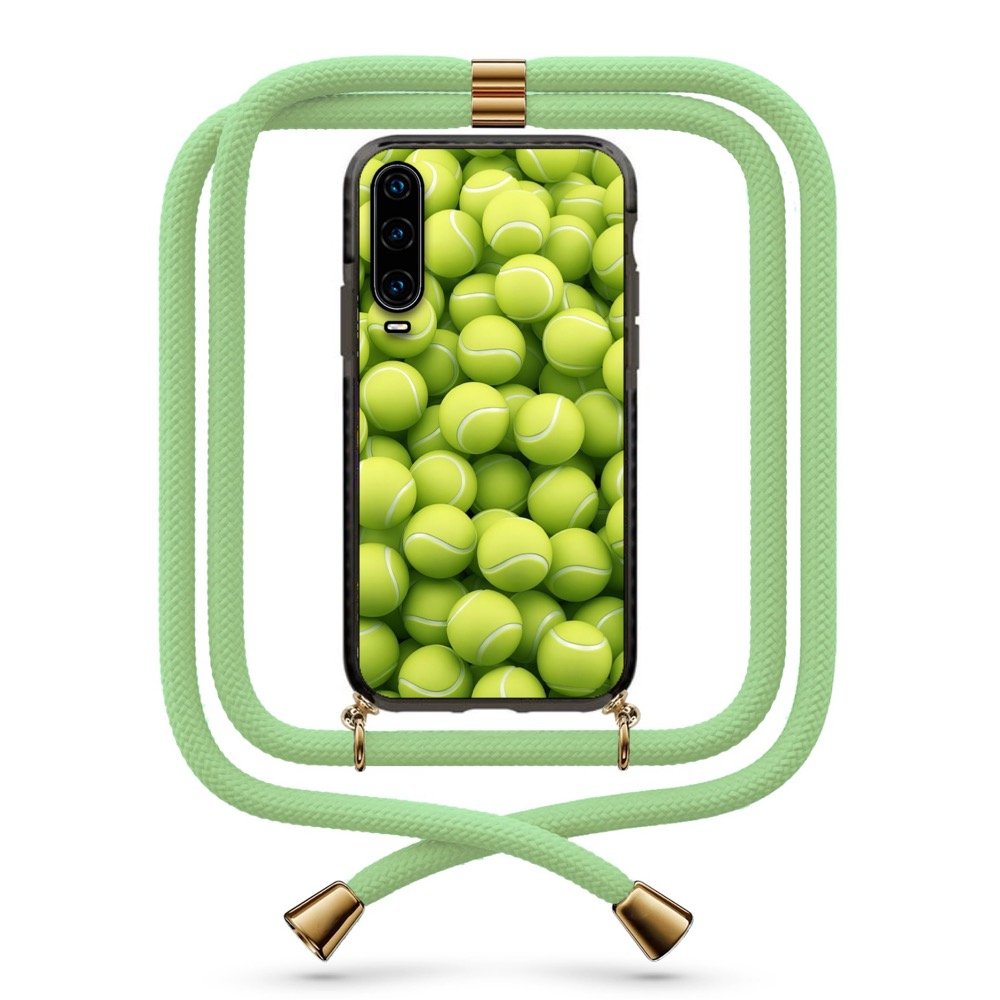 Tennis balls θήκη με κορδόνι & σχέδιο 9927 για Huawei P30