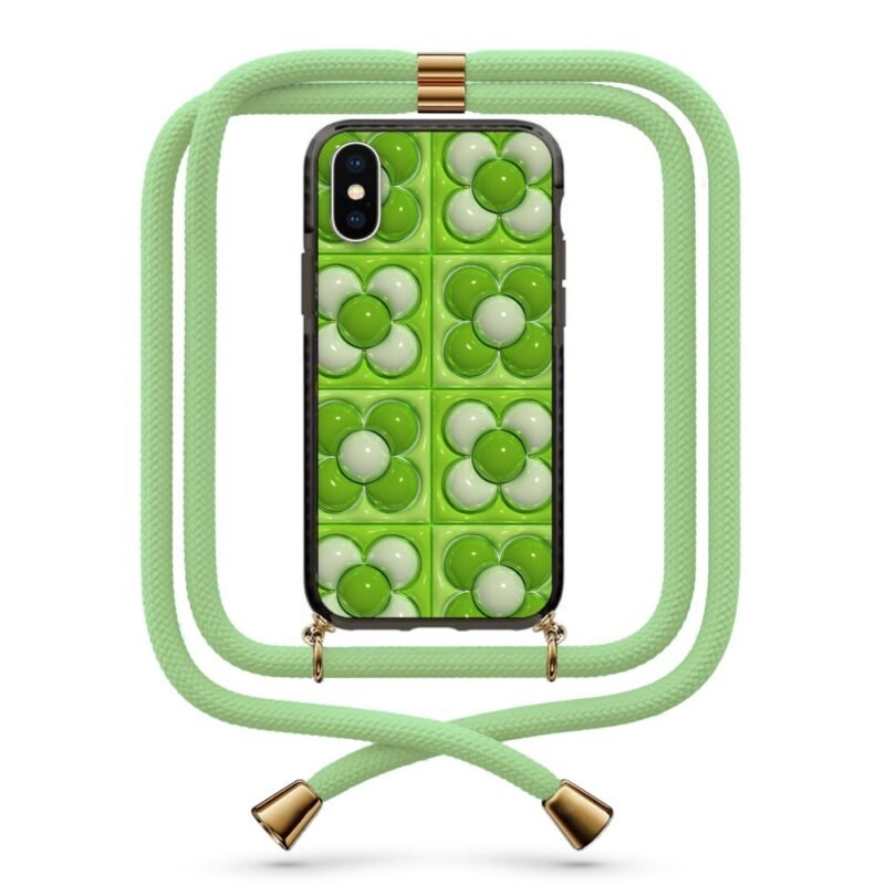 3d flowers θήκη κινητού με κορδόνι 9928 γιά iPhone X/XS