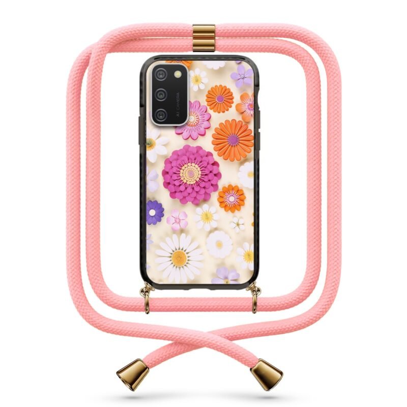 Floral θήκη με κορδόνι & σχέδιο 9806 για Galaxy A02S