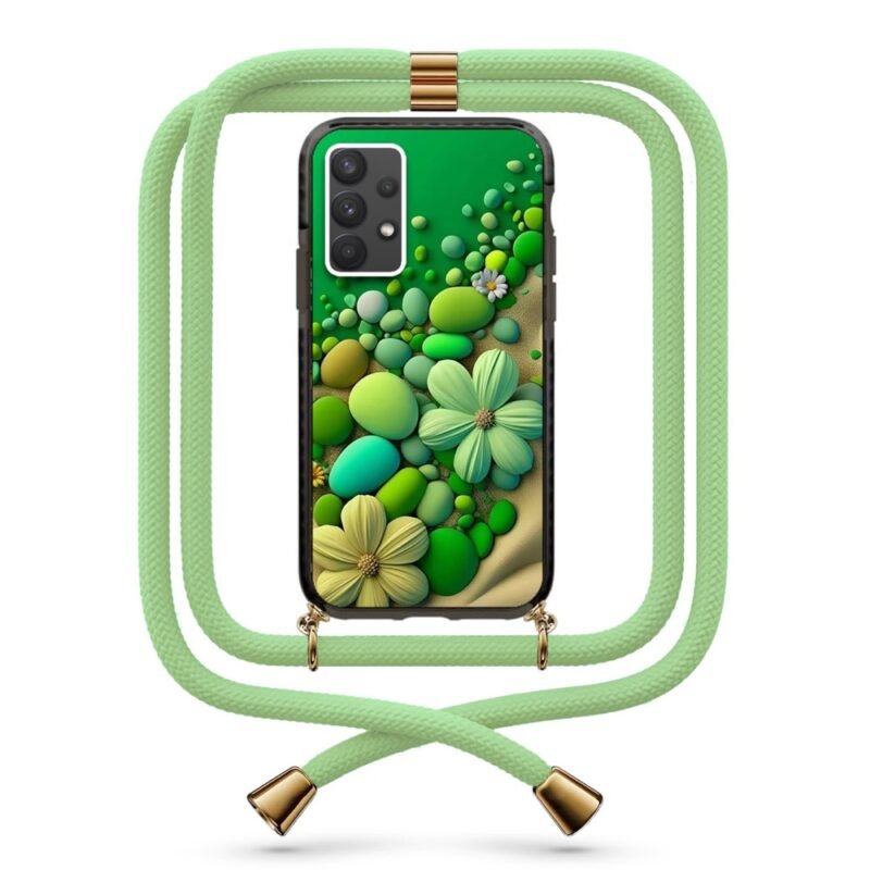 Stone flowers θήκη με κορδόνι & σχέδιο 9929 για Galaxy A32 4G
