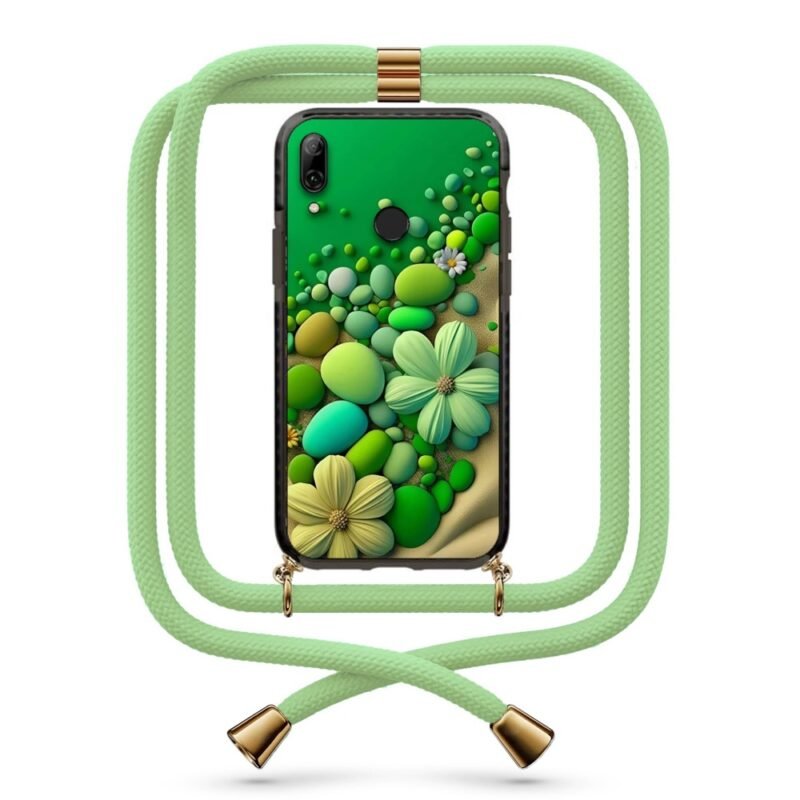 Stone flowers θήκη με κορδόνι & σχέδιο 9929 για Honor 10 Lite