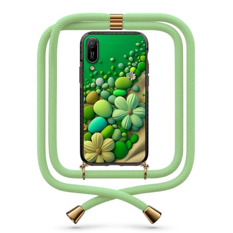 Stone flowers θήκη με κορδόνι & σχέδιο 9929 για Huawei Y6 2019