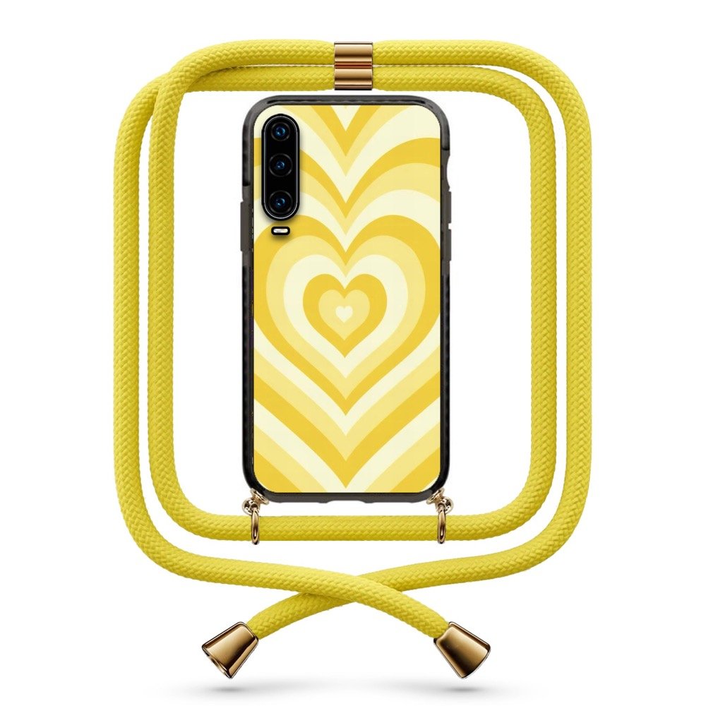 Heart illusion θήκη με κορδόνι & σχέδιο 9930 για Huawei P30