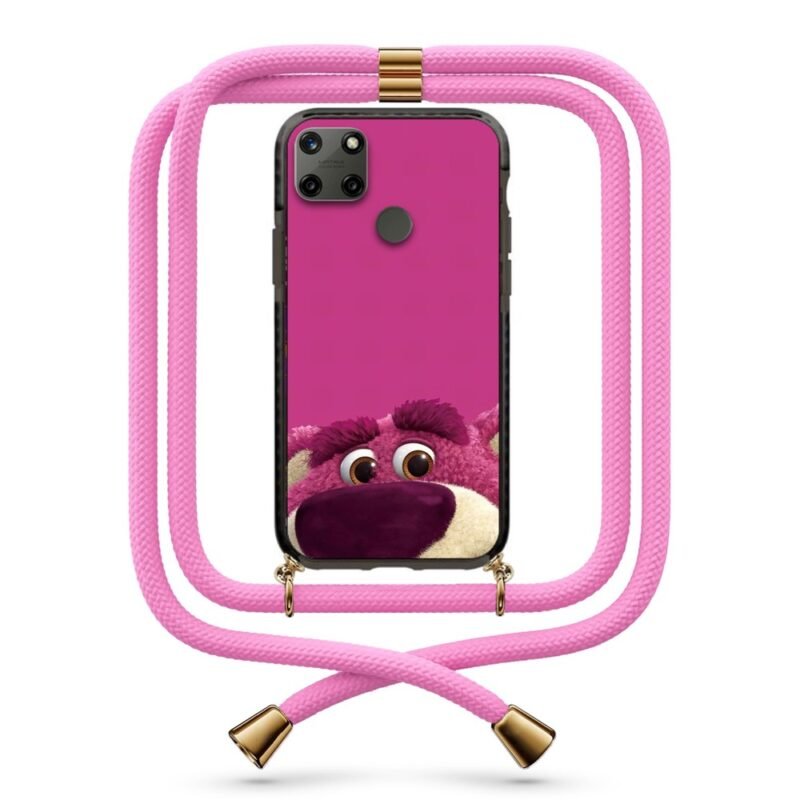 Bear face θήκη με κορδόνι & σχέδιο 9933 για Realme C25Y