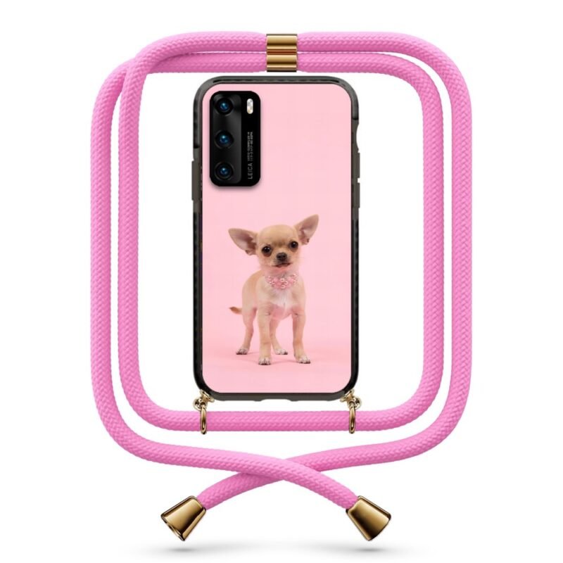 Chihuahua θήκη με κορδόνι & σχέδιο 9934 για Huawei P40