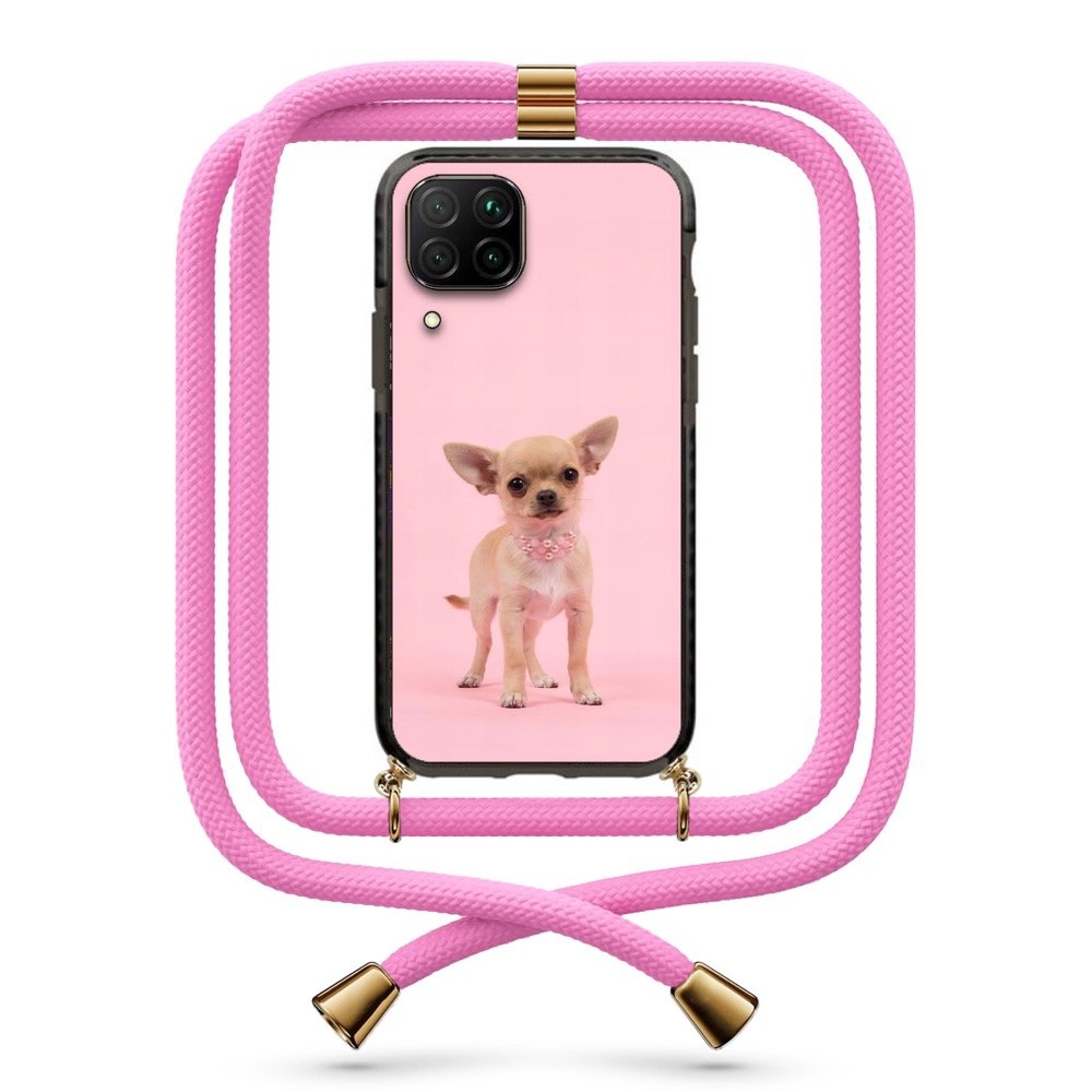 Chihuahua θήκη με κορδόνι & σχέδιο 9934 για Huawei P40 Lite