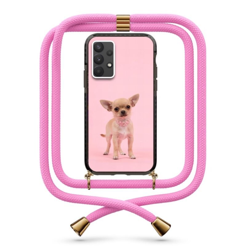 Chihuahua θήκη με κορδόνι & σχέδιο 9934 για Galaxy A32 4G
