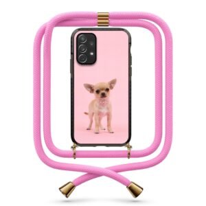 Chihuahua θήκη με κορδόνι & σχέδιο 9934 για  Galaxy A72