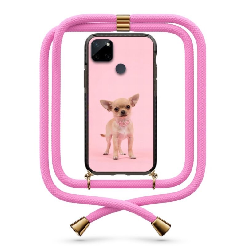 Chihuahua θήκη με κορδόνι & σχέδιο 9934 για Realme C21Y