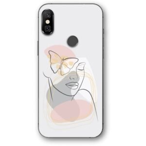 Lineart girl θήκη κινητού 9673 για Redmi Note 6 Pro