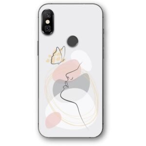 Lineart girl θήκη κινητού 9674 για Redmi Note 6 Pro