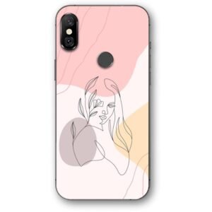 Lineart girl θήκη κινητού 9675 για Redmi Note 6 Pro