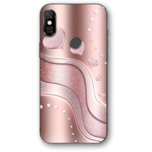 Hearts glitter θήκη κινητού 9686 για Redmi Note 6 Pro