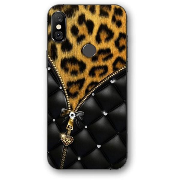 Elegant zip leopard print θήκη κινητού 9689 για Redmi Note 6 Pro