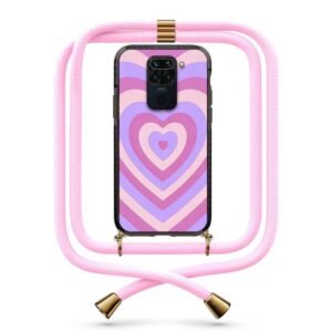 Heart illusion θήκη με κορδόνι & σχέδιο 9939 για Xiaomi Redmi Note 9