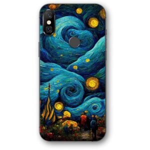 Starry night θήκη κινητού 9633 για Redmi Note 6 Pro