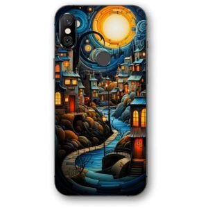 Night town art θήκη κινητού 9641 για Redmi Note 6 Pro