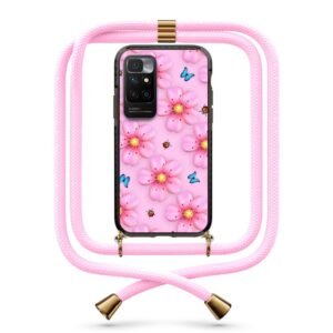Flower pattern θήκη με κορδόνι & σχέδιο 9940 για Xiaomi Redmi 10