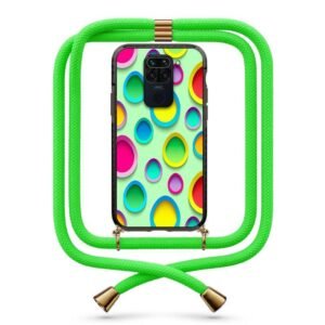 Dot pattern θήκη με κορδόνι & σχέδιο 9943 για Xiaomi Redmi Note 9