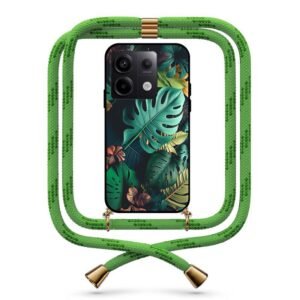 Jungle leaves θήκη με κορδόνι & σχέδιο 9765 για Redmi Note 13 Pro 5G