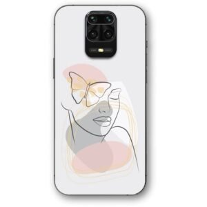 Lineart girl θήκη κινητού 9673 για Redmi Note 9s/9 Pro