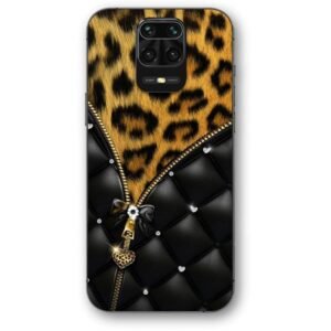 Elegant zip leopard print θήκη κινητού 9689 για Redmi Note 9s/9 Pro