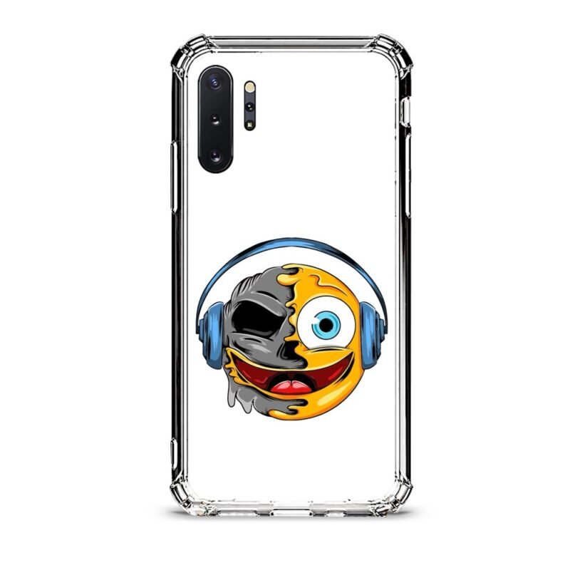 Smiley music θήκη διάφανη & σχέδιο  d1061 γιά  Galaxy Note 10 Plus
