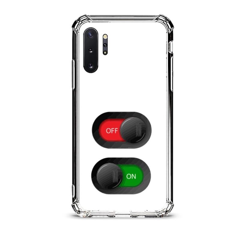 On off switch θήκη διάφανη & σχέδιο  d1082 γιά  Galaxy Note 10 Plus