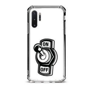 On off switch θήκη διάφανη & σχέδιο  d1124 γιά  Galaxy Note 10 Plus