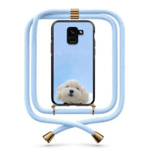 Dog face θήκη με κορδόνι & σχέδιο 9948 για  Galaxy A8 Plus 2018