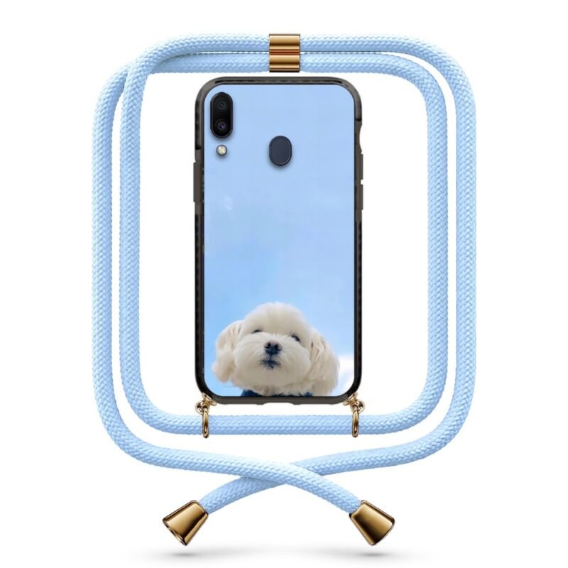 Dog face θήκη με κορδόνι & σχέδιο 9948 για  Galaxy M20