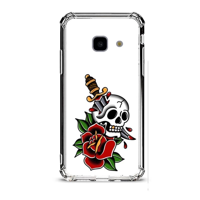 Sword skull θήκη διάφανη & σχέδιο  d1068 γιά  Galaxy J4 2018