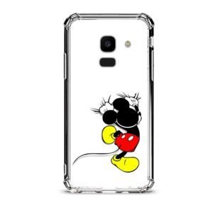 Mickey climbing θήκη διάφανη & σχέδιο  d1020 γιά  Galaxy J6 2018